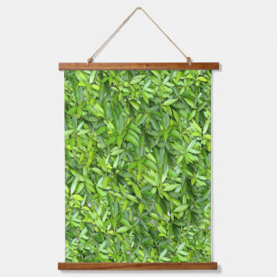 Lush Green Leaves Pattern – Natuur Botanisch Hangend Wandkleed
