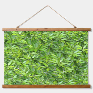 Lush Green Leaves Pattern – Natuur Botanisch Hangend Wandkleed