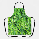 Lush Green Leaves Pattern – Natuur Botanisch Schort (Voorkant)