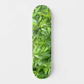 Lush Green Leaves Pattern – Natuur Botanisch Skateboard (Voorkant)