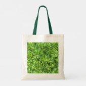 Lush Green Leaves Pattern – Natuur Botanisch Tote Bag (Achterkant)