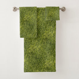 Lush Green Moss Bad Handdoek