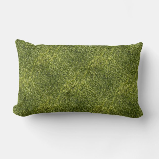 Lush Green Moss Kussen (Voorkant)