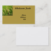 Lush Green Rice Field Ready for Harvest Visitekaartje (Voorkant / Achterkant)