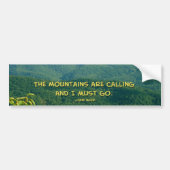 Lush Green Smoky Mtns /Mtns die belt! Bumpersticker (Voorkant)