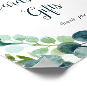 Lush Greenery and Eucalyptus Kaarten and Gifts Sig Poster (Hoek)