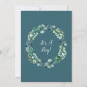 Lush Greenery en Eucalyptus BabyQ Kaart (Achterkant)