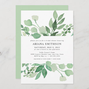 Lush Greenery nuptiale invitation 4197