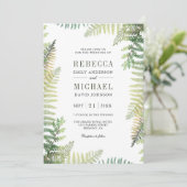 Lush Groene Varen Foto Alles In Een QR Code Bruilo Kaart (Staand voorkant)