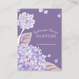 Lush Hydrangeas Spa Appointment Card Afsprakenkaartje