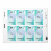 Lush Ink Blue Soy Wax Melt Étiquettes (Feuille entière)