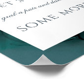 Lush Ink flip flop trouwbord Poster (Hoek)