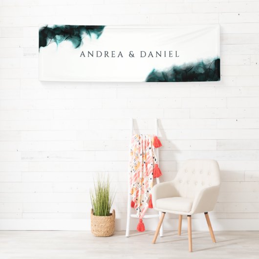 Lush-inkt trouwbanner spandoek (Insitu)