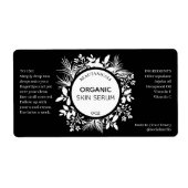 Lush Leaf Black en White Serum Labels (Voorkant)