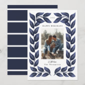 Lush Leafy Border Vakantie Kaart (Voorkant / Achterkant)