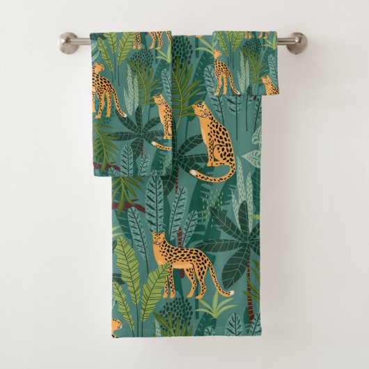Lush Leopard Oerwoud Bad Handdoek (Insitu)