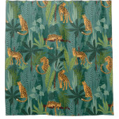 Lush Leopard Oerwoud Douchegordijn (Voorkant)