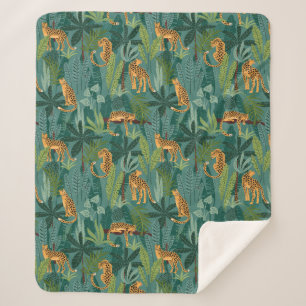 Lush Leopard Sherpa Deken