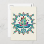 Lush Lotus Briefkaart (Voorkant / Achterkant)