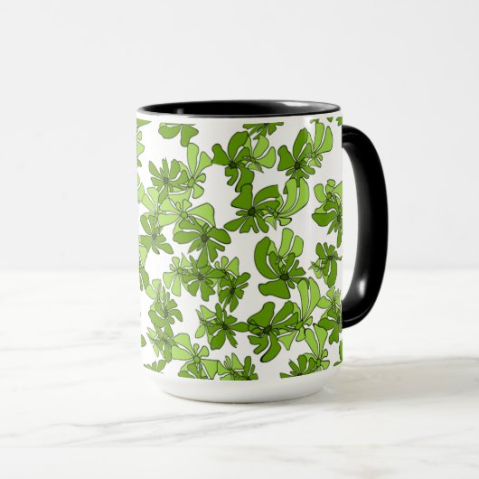 Lush Moments: Nature-Inspired Coffee Mug (Devant droit)