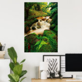 Lush Natural Colors Poster (Thuiskantoor)