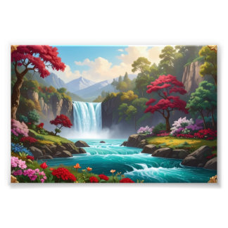Lush" "Nature Fantasy Art Print Foto Afdruk