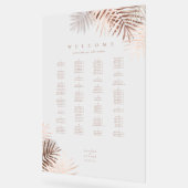 Lush Palm Leaf Wedding Seating Terra Cotta/W ID956 Acryl Bord (Hoek)