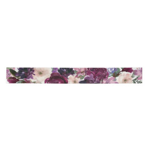 Lush Purple Flowers   Romantische Waterverf Floral Lint