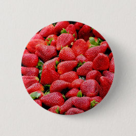 Lush Ripe Strawberries Ronde Button 5,7 Cm