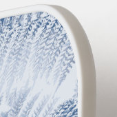 Lush Serene Blauwe Varen Monogram Initialen Pickleball Paddle (Links Detail)