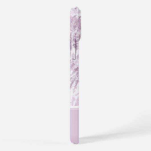 Lush Serene Ferns Rose Monogramme Initiales (Côté droit)