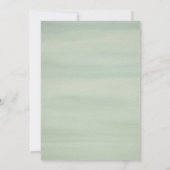 Lush Tropical Floral Waterverf Wedding Kaart (Achterkant)