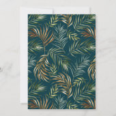 Lush Tropics Bridal Shower Invitation Kaart (Achterkant)