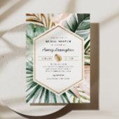 Lush Tropics Invitation à la douche nuptiale