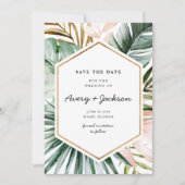 Lush Tropics Save the Date Kaart (Voorkant)