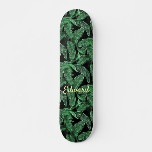 Lush Warm Oerwoud Leaves Skateboard (Voorkant)