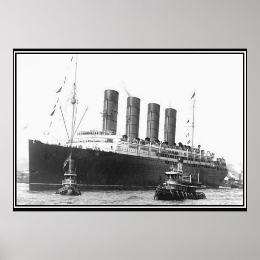 Lusitania 1906 Poster photo Vintage (Devant)