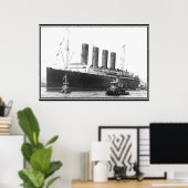 Lusitania 1906 Poster photo Vintage (Bureau à domicile)
