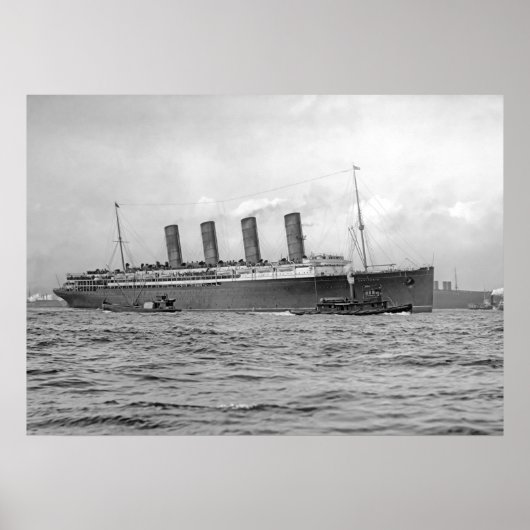 Lusitania DeParts New York Poster (Voorkant)
