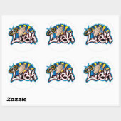 Lusk Ronde Sticker (Vel)