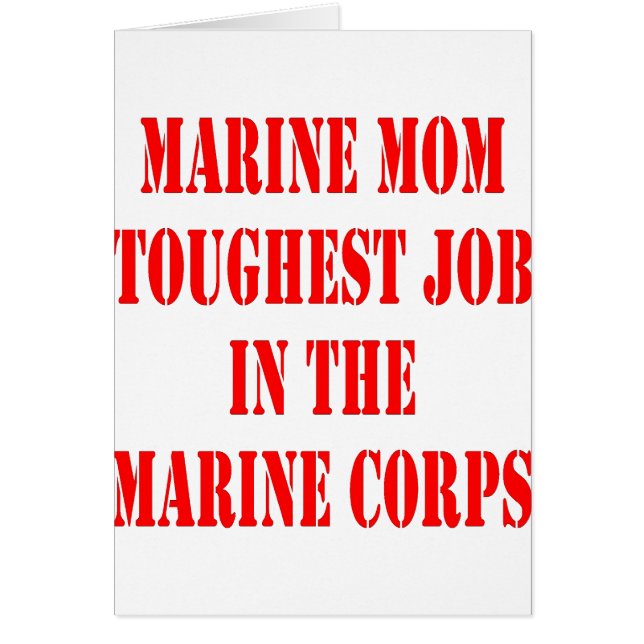 L'USMC MOM Travail le plus dur dans le Corps des M (Devant)
