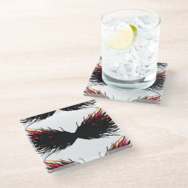 Lust Abstract 7 Doodzonde Alcohol Inkt Kunst Glazen Onderzetter