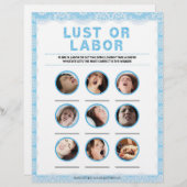 Lust of arbeid [Luxe kant [blauw]] Briefhoofd (Voorkant / Achterkant)