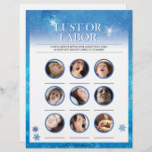 Lust of arbeid [Sneeuwblauw] Briefhoofd (Voorkant / Achterkant)