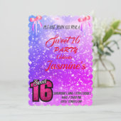 Luster doré portant doux 16 Invitation  (Debout devant)