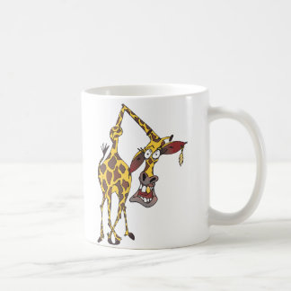lustige Giraffe mit Ohrring und Goldzahn Koffiemok