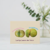 Lustige Orangen Briefkaart (Staand voorkant)