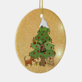 Lustiger Baum Keramisch Ornament (Rechts)