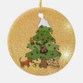 Lustiger Baum Keramisch Ornament (Achterkant)