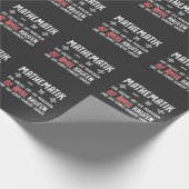 Lustiger Mathe Nerd Spruch Mathematik Schule Cadeaupapier (Hoek)